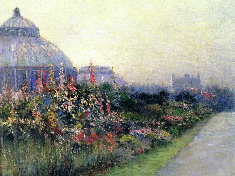 1865-Paul Sawyier - Brooklyn Botanical Gardens